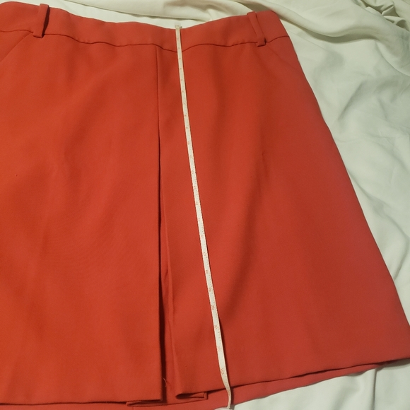 New Orange Ann Taylor Skirt pleated front size 18 - Picture 12 of 15